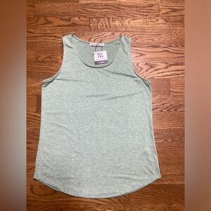 Michelle Mae Tiffany tank. Light sage green. Large